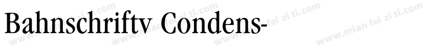 Bahnschriftv Condens字体转换